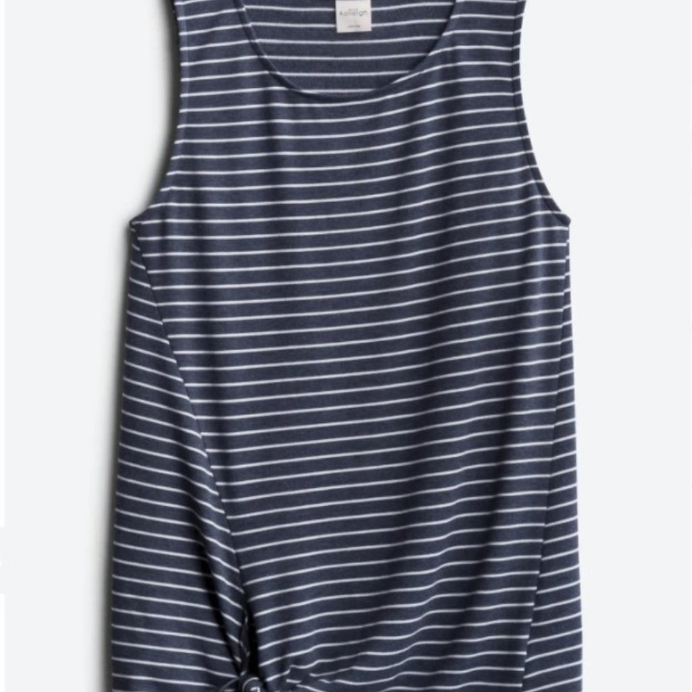 Tank Top - Front tie knit tank